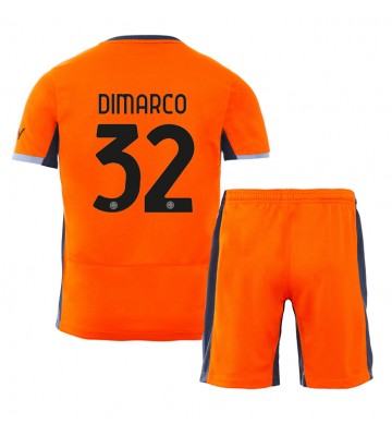 Inter Milan Federico Dimarco #32 Replika Babytøj Tredje sæt Børn 2023-24 Kortærmet (+ Korte bukser)